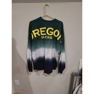 Oregon Ducks Spirit Jersey Ombre University Fan Apparrel relaxed fit Women SZ M